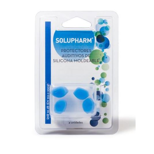 solupharm protectores auditivos de silicona moldeable 4 unidades