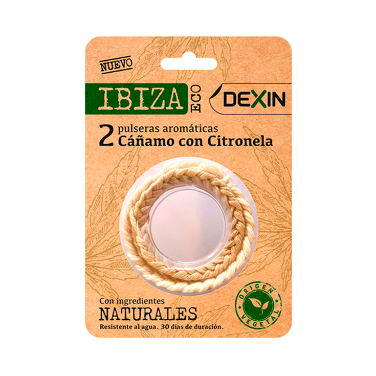 dexin ibiza eco pulsera aromatica citronela 2 unidades dexin ibiza eco pulsera aromatica citronela 2 unidades