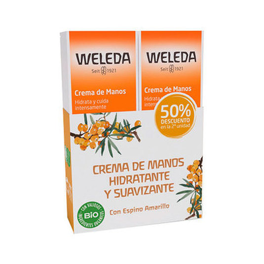 weleda crema de manos espino 2 unidad 50%