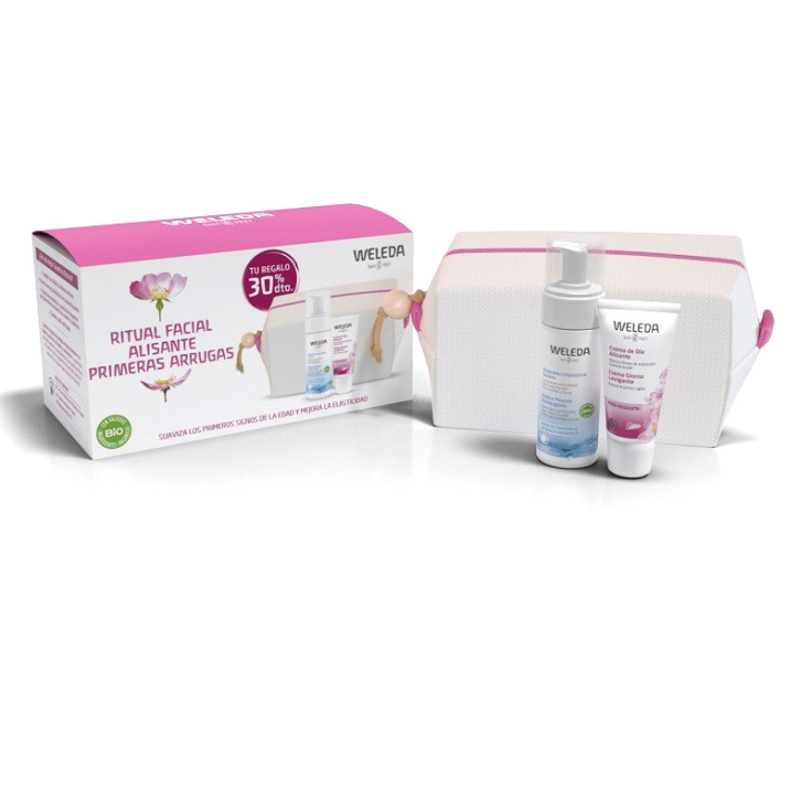 weleda pack facial crema dia y noche rosa + neceser regalo weleda pack facial crema dia y noche rosa + neceser regalo