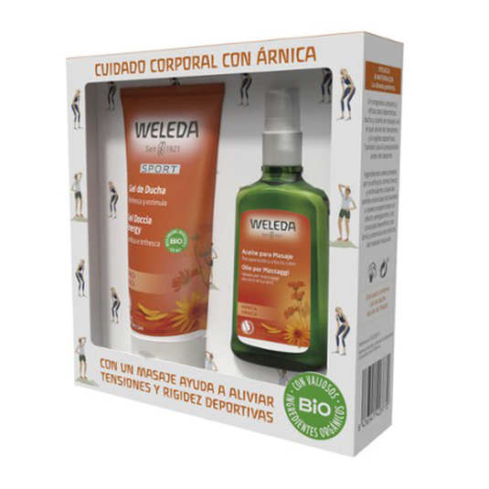 weleda pack ritual corporal preparacion y recuperacian con arnica 2 piezas