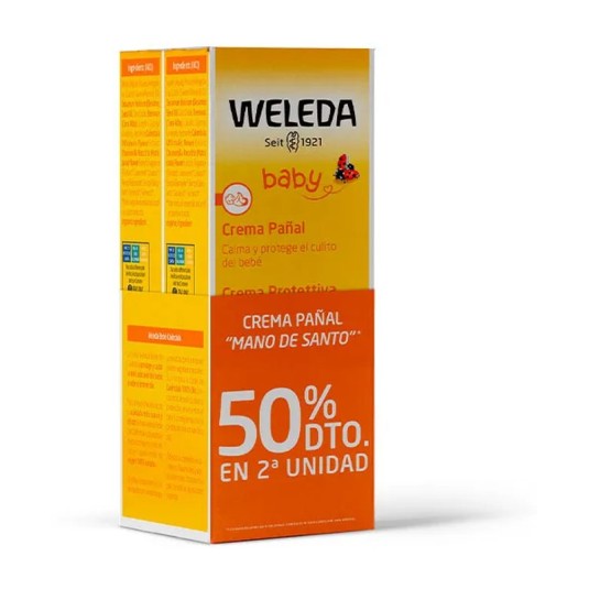 weleda crema calendula pañal bebe duplo 2x75ml