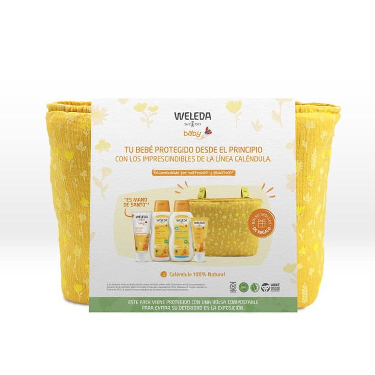 weleda set bienvenido bebe bolso 4 piezas