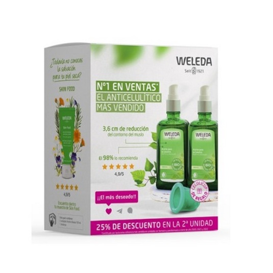 weleda pack anticelulitico abedul duplo 2 x 100ml