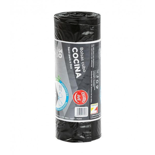 bolsa basura cubo negra smile bag 55x60 30 litros
