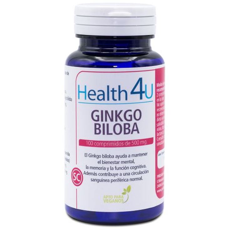 h4u gingko biloba 500mg 100 comprimidos h4u gingko biloba 500mg 100 comprimidos