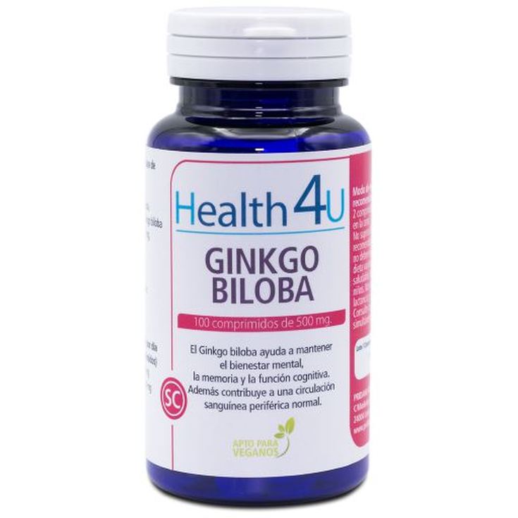 h4u gingko biloba 500mg 100 comprimidos