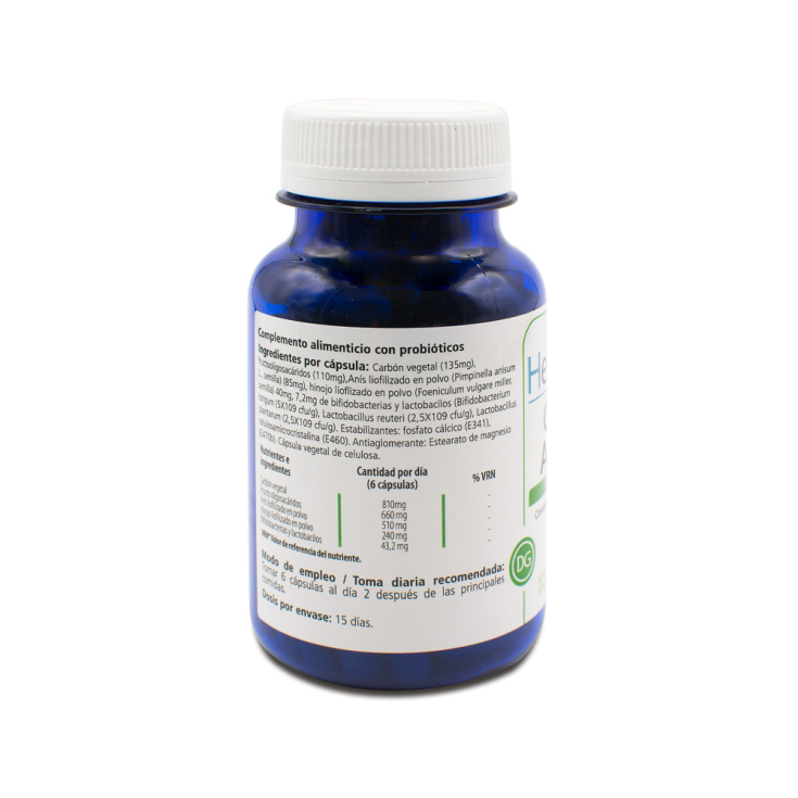 h4u carbon activado probiotico 550mg 90 capsulas