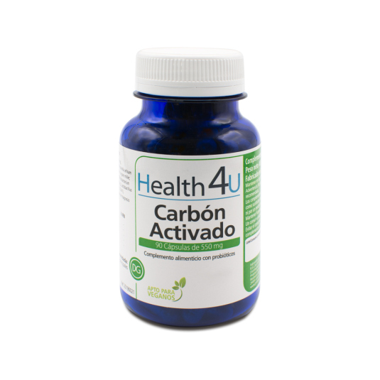 h4u carbon activado probiotico 550mg 90 capsulas