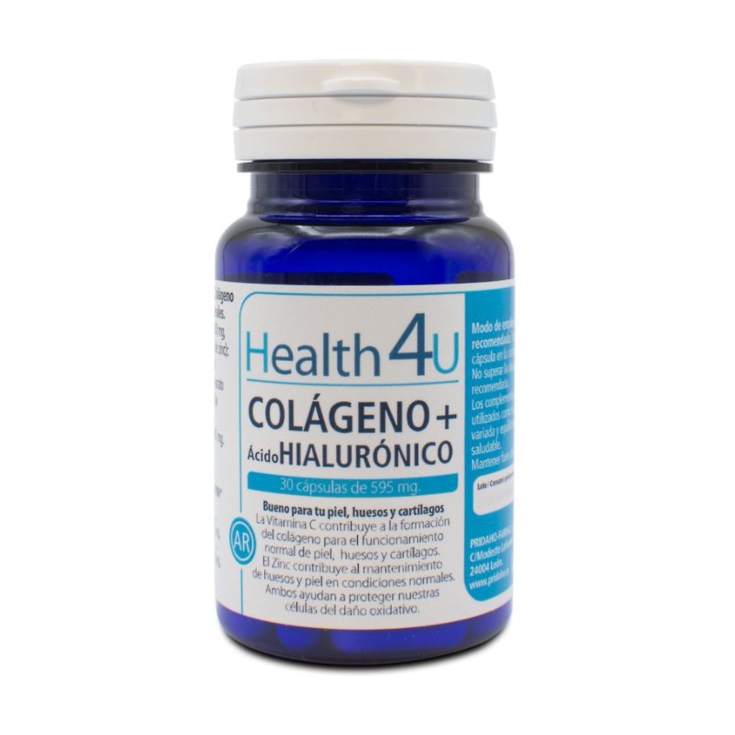 h4u colageno + acido hialuronico 30 capsulas de 595 mg