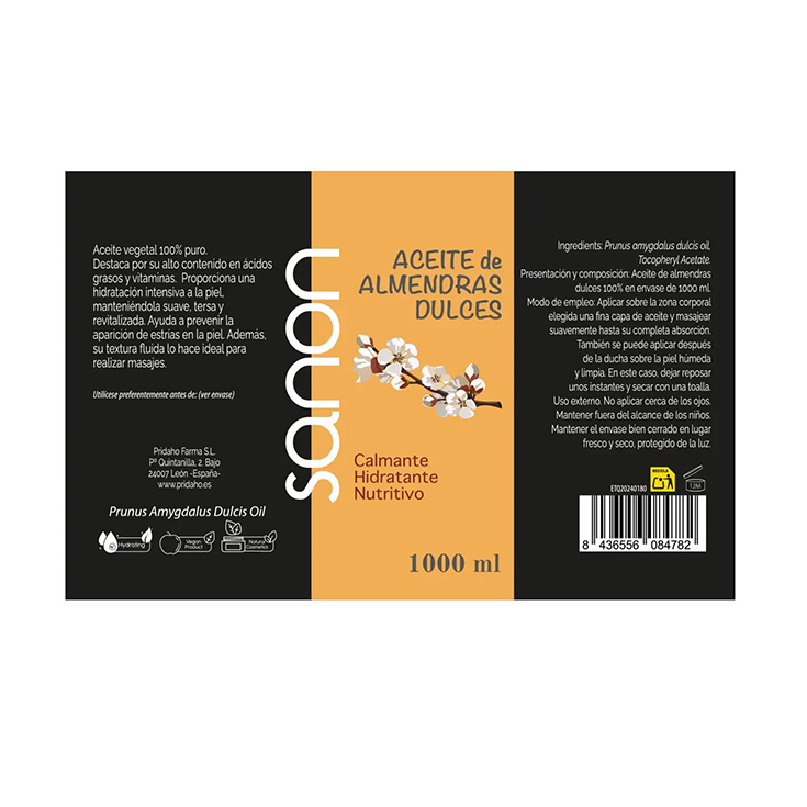 sanon aceite almendras dulces 1l