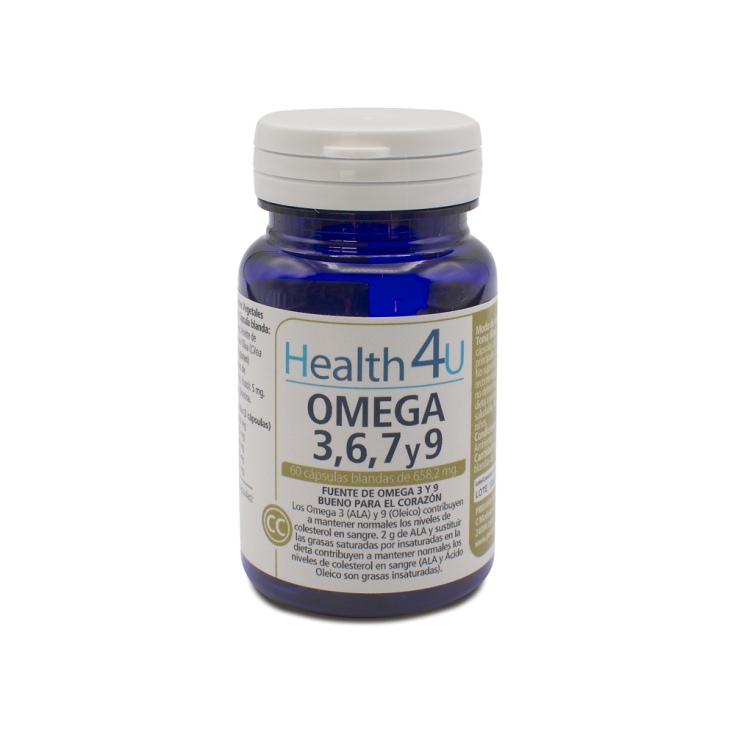 h4u omega 3, 6, 7 y 9 60 capsulas blandas de 658,2 mg