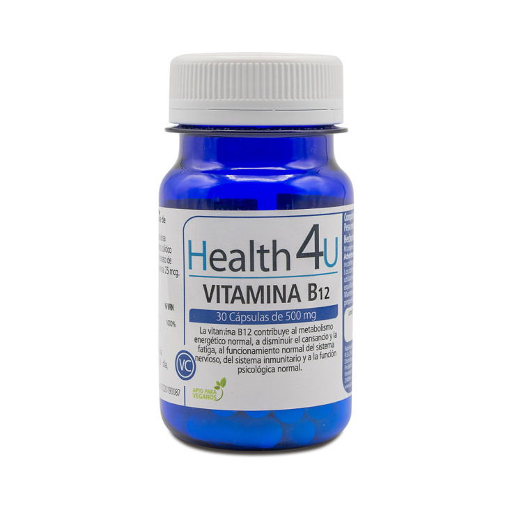 h4u vitamina b12 500mg 30 capsulas