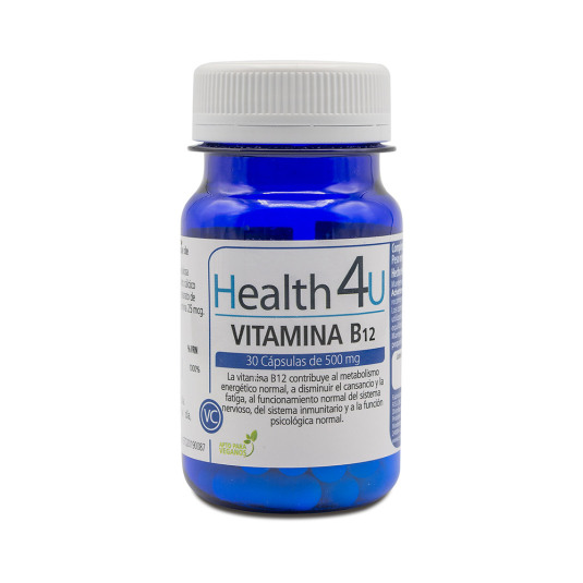 h4u vitamina b12 500mg 30 capsulas