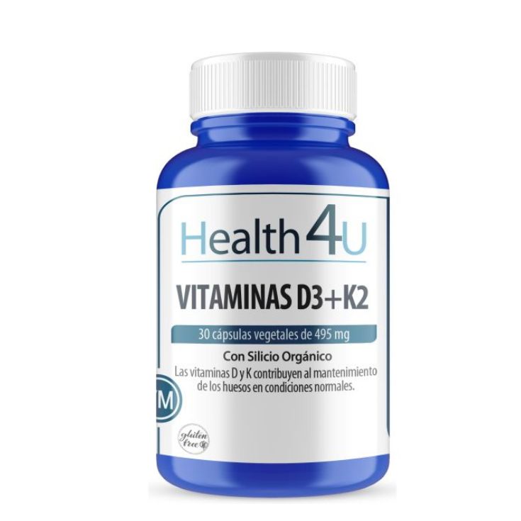 h4u vitamina d3+k2 30 capsulas vegetales h4u vitamina d3+k2 30 capsulas vegetales