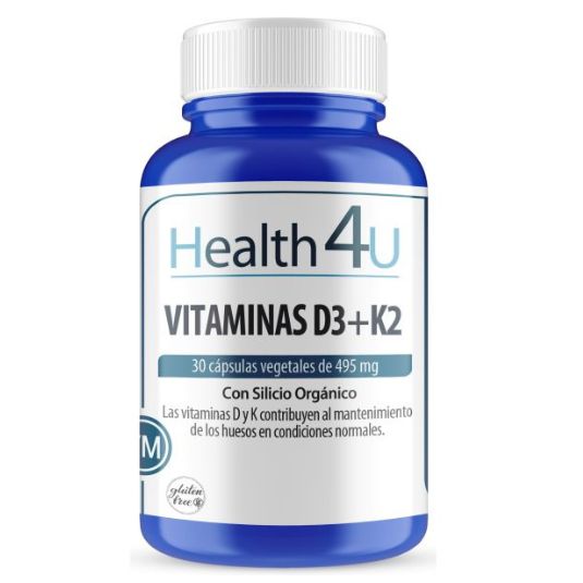 h4u vitamina d3+k2 30 capsulas vegetales