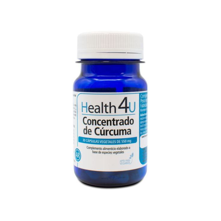 h4u concentrado de curcuma 30 capsulas vegetales de 550mg