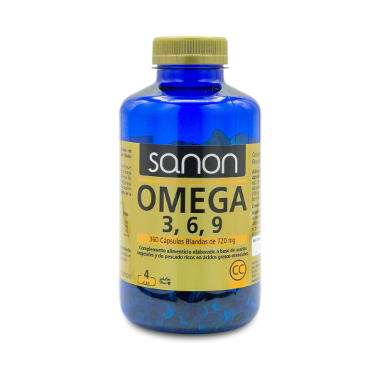 sanon omega 3,6,9 360 capsulas blandas de 720mg