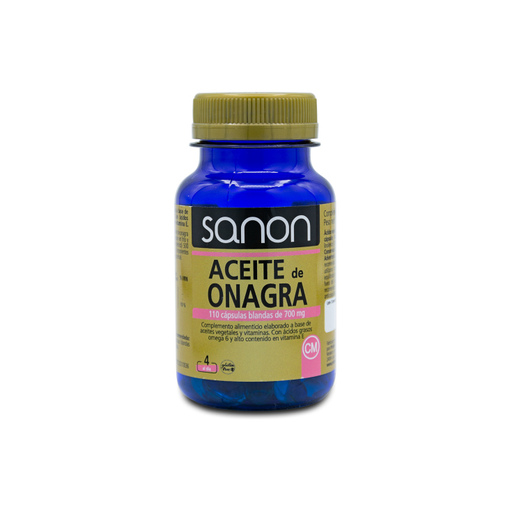 sanon aceite de onagra 110 capsulas blandas de 680mg