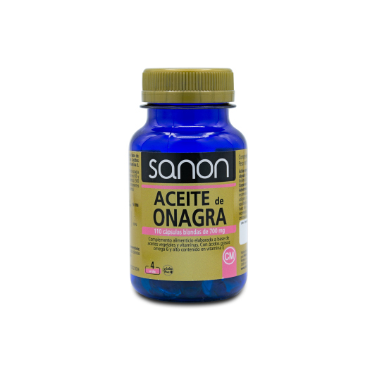 sanon aceite de onagra 110 capsulas blandas de 680mg