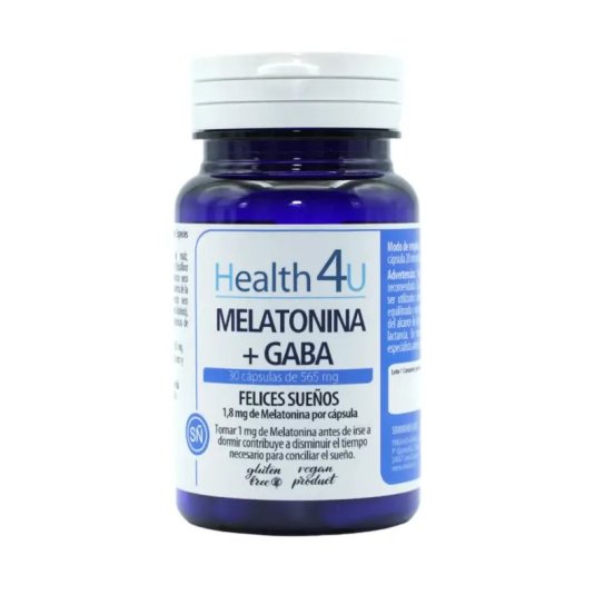 h4u melatonina + gaba 30 capsulas de 565mg