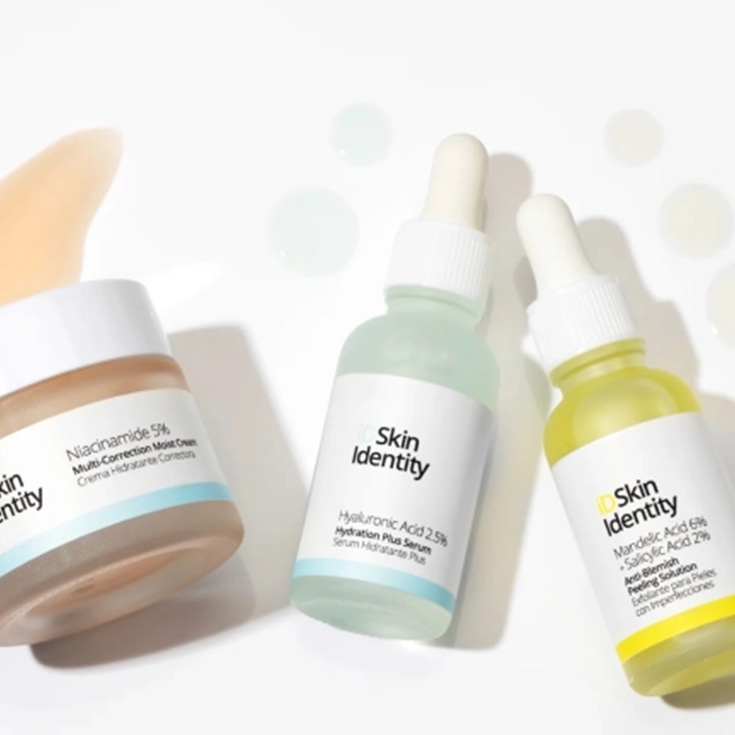 skin identity cream niacinamida 5% 50ml+hyaluronic acid 30ml+mandelic acid 30ml