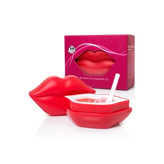 pokhara exfoliante labial + mascarilla noche cherry