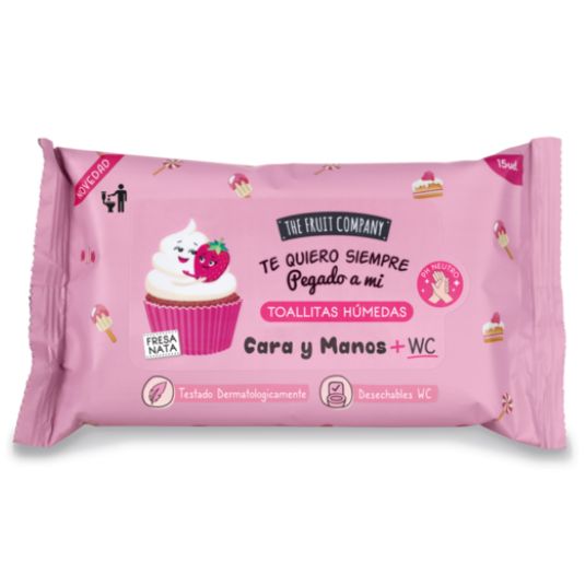 the fruit company toallitas fresa nata 15 unidades