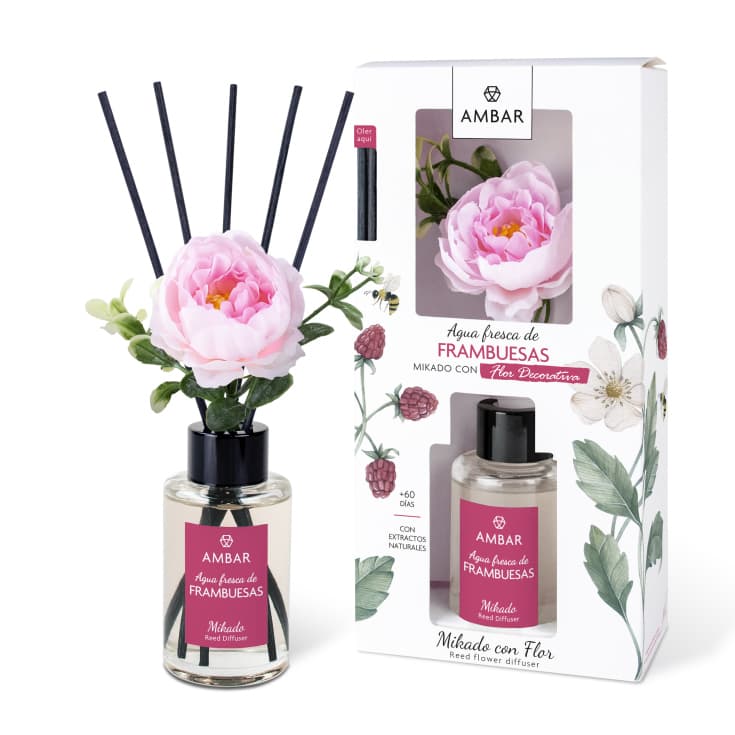 mikado flor perfumada agua fresca frambuesas 75ml 