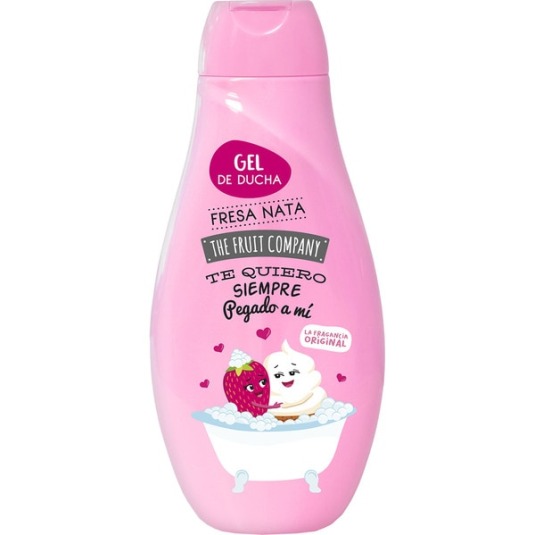 the fruit c. gel de ducha aroma a fresa/nata 600ml