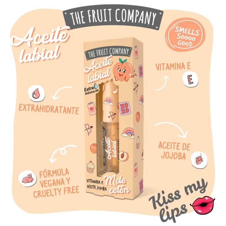 the fruit company aceite labial melocoton