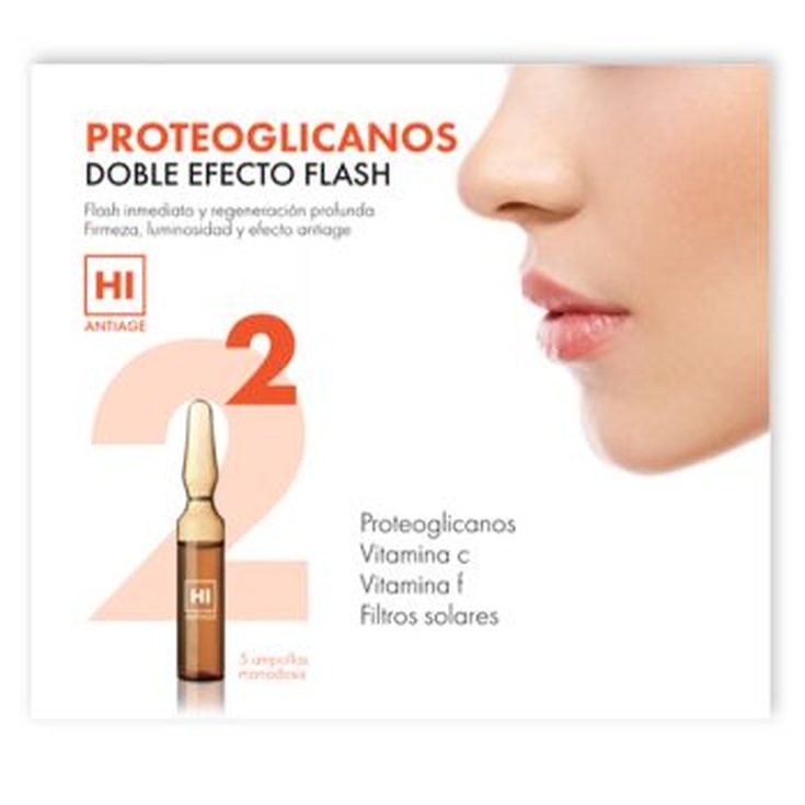 hi antiage proteoglicanos doble efecto flash ampollas 5 unidades hi antiage proteoglicanos doble efecto flash ampollas 5 unidades