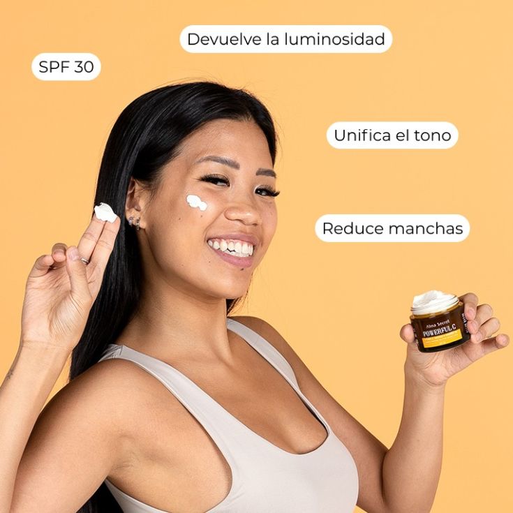 alma secret powerful c vit.c ging & chia spf 30 piel seca o madura 50ml