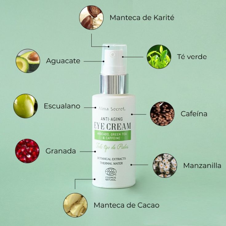 alma secret contorno ojos antiedad aguacate 30ml