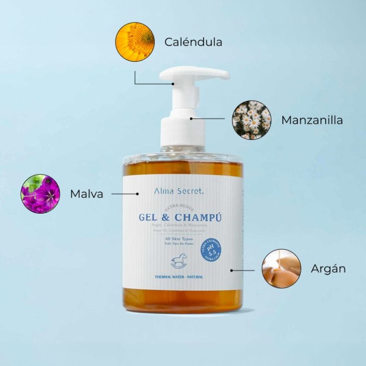 alma secret gel-champu ultra suave ph 5.5 500ml