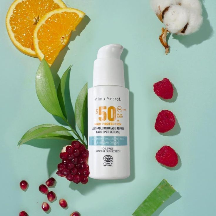 alma secret protector solar facial spf 50 50ml con ceramidas