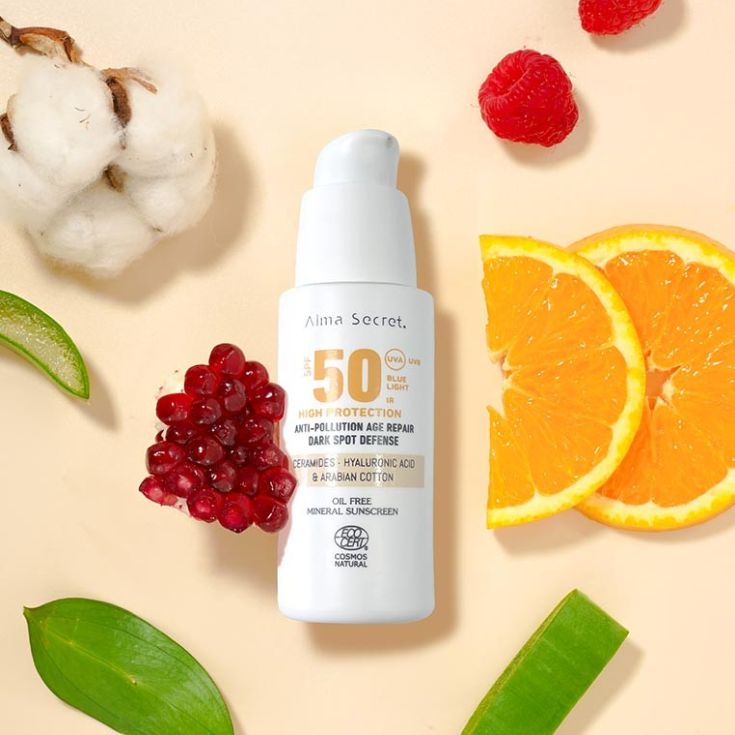 alma secret protector solar facial spf 50 50ml con color