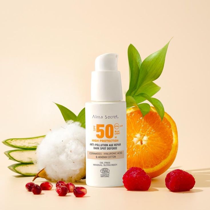 alma secret protector solar facial spf 50 50ml con color
