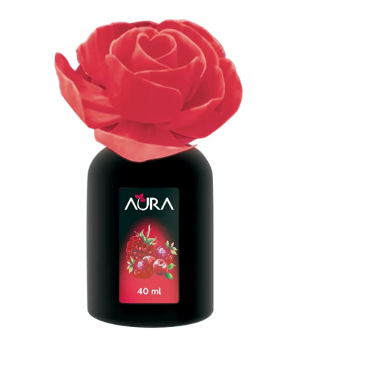 cristalinas aura ambientador flor perfumada frutos rojos 40ml 
