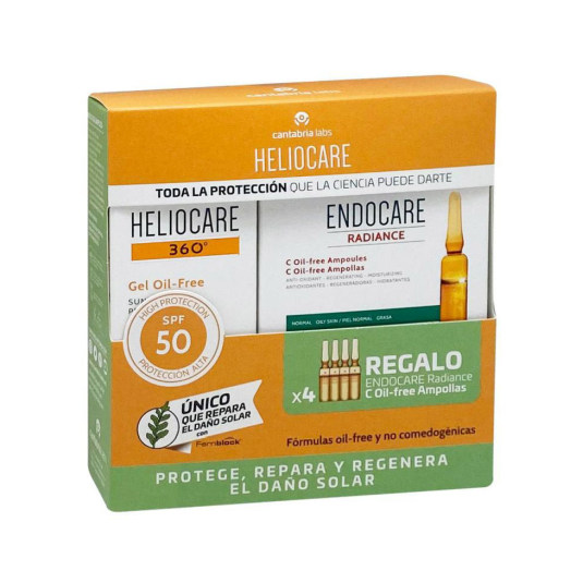 heliocare pack gel oil free 50ml + regalo 4 c oil-free free ampollas heliocare pack gel oil free 50ml + regalo 4 c oil-free free ampollas