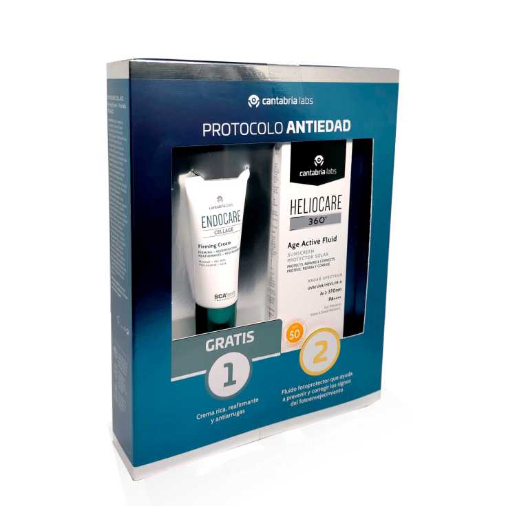 pack heliocare 360 solar antiedad facial spf50 + crema regalo