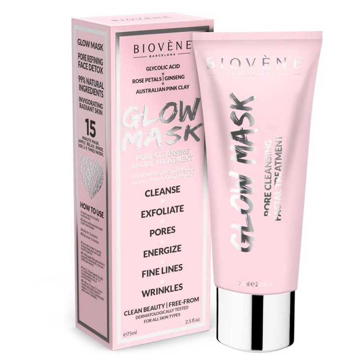 biovene glow mask pore cleansing facial 1 unidad