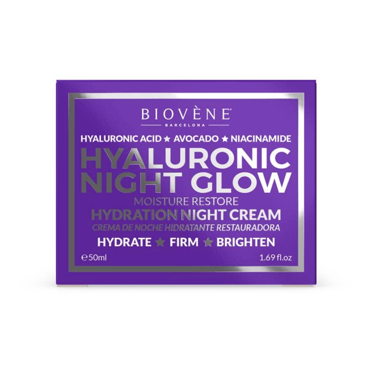 biovene hyaluronic night glow restore hydration night cream 50ml