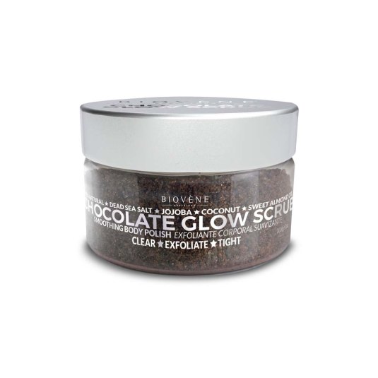 biovene chocolate glow scrub smoothing body polish 200g