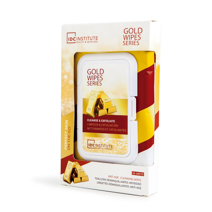 idc institute gold wipe series toallitas faciales limpiadoras y exfoliantes antiedad 25und idc institute gold wipe series toallitas faciales limpiadoras y exfoliantes antiedad 25und