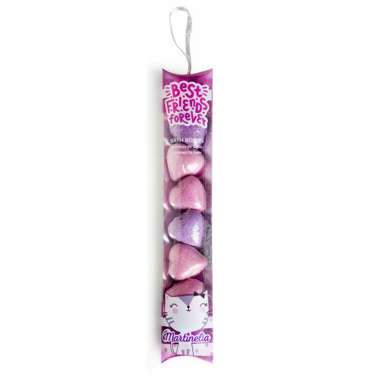 martinelia bff heart fizzers cat bombas de baño corazon 8x10g martinelia bff heart fizzers cat bombas de baño corazon 8x10g