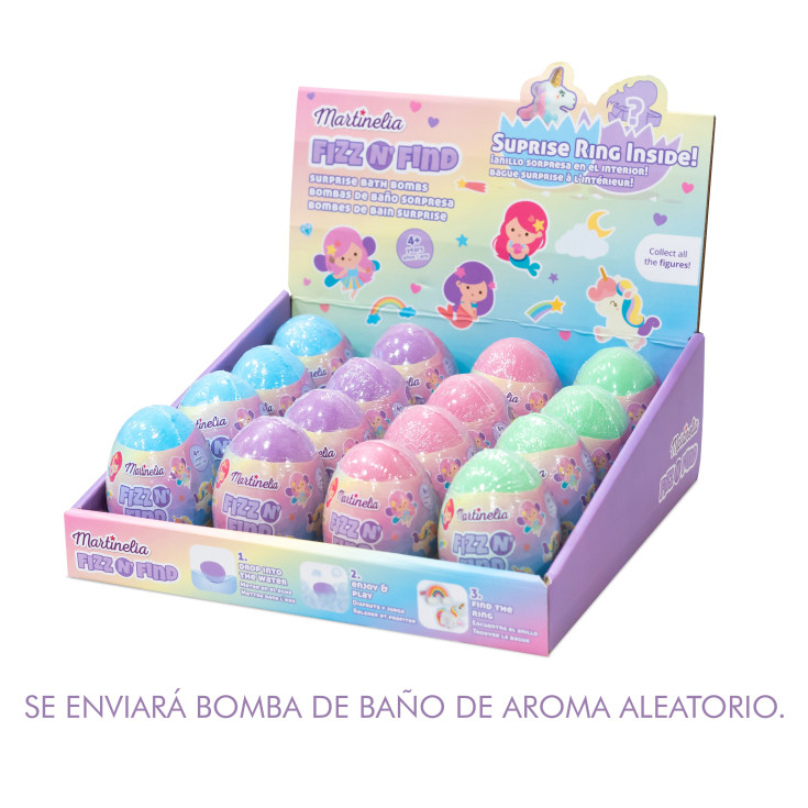 martinelia egg bath bomb huevo con sorpresa en interior 150gr