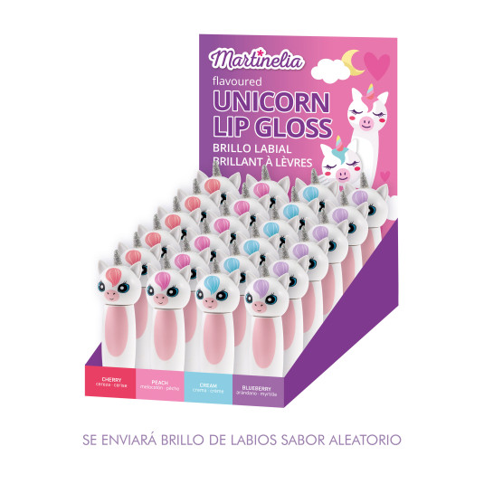 martinelia unicorn 3d brillo de labios