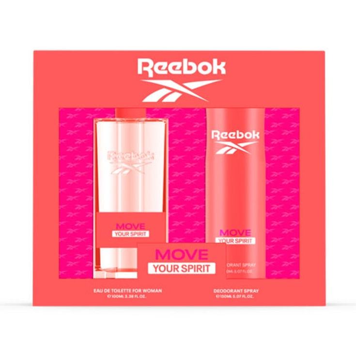 reebok move your spirit women edt 100ml estuche 2 piezas reebok move your spirit women edt 100ml estuche 2 piezas