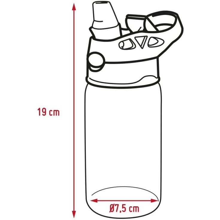 nerthus botella reutilizable snoopy material eco tritan 420ml
